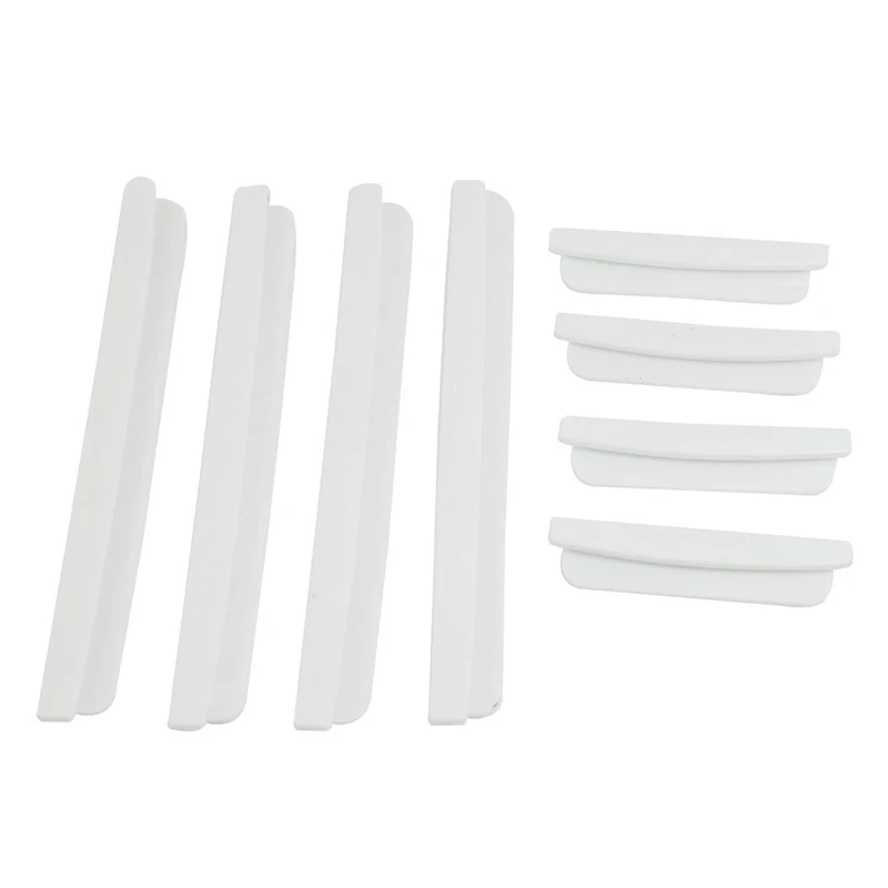 8 Pcs Car Door Edge Guards Bumpers Protector White Plasticin Car