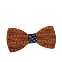 Бренд моды ручной работы галстук-бабочка в крапинку мужской красный Вишневый Деревянный воротник цветок галстук-бабочка модная деловая индивидуальность