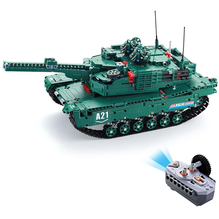 CaDA C61001W RC Блоки Танк креативная Игрушка Обучение 2 4 г канала дистанционное