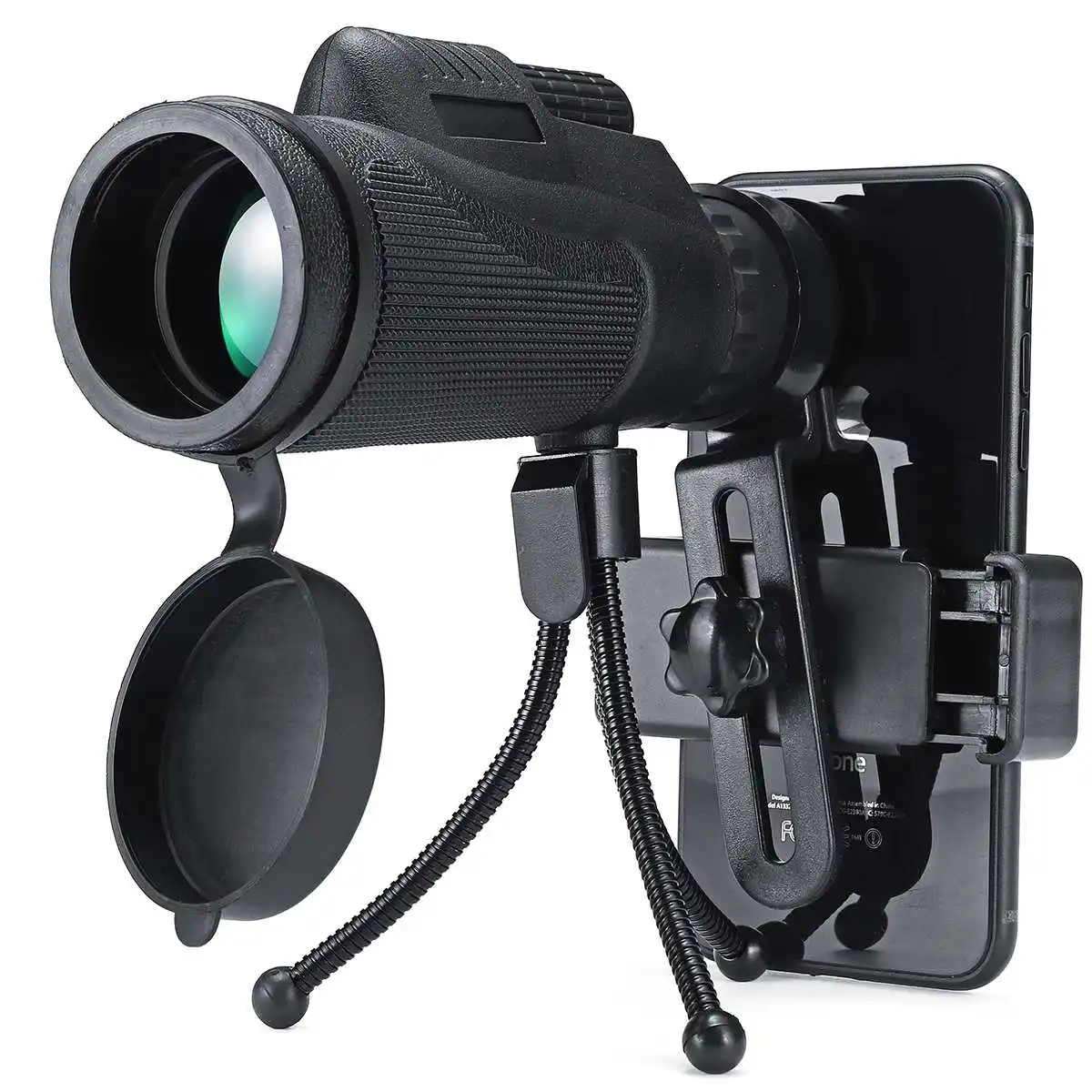 40X60 телефон телескоп объектив смартфон Монокуляр телескоп прицел камера Кемпинг Туризм Рыбалка с мобильного телефона клип штатив