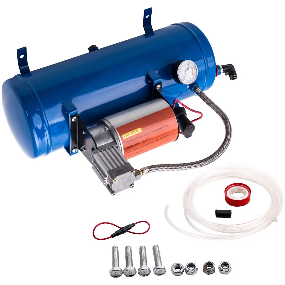 150PSI 12 V воздушный компрессор 1 6 галлон бак 6L для воздуха сумка руля системы поезд