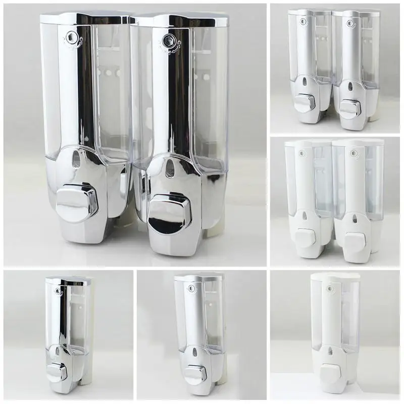 مفيدة الحائط موزع الصابون قدرة كبيرة شامبو استحمام هلام مضخة صندوق تخزين من البلاستيك لوازم الحمام