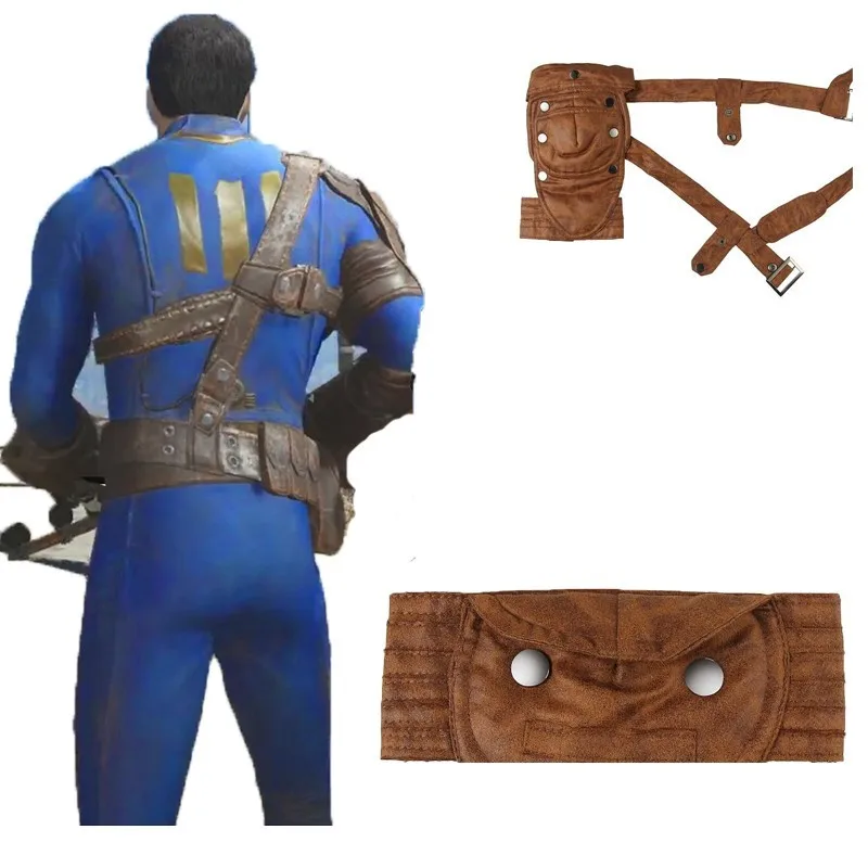 Fallout 4 Косплей PC игра Нейт костюм кожаный пояс манжеты плечо Броня локоть сторонник аксессуары карнавал Хэллоуин