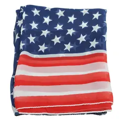 Женские шарфы для девушек американский флаг США флаг патриотический тема шарфы