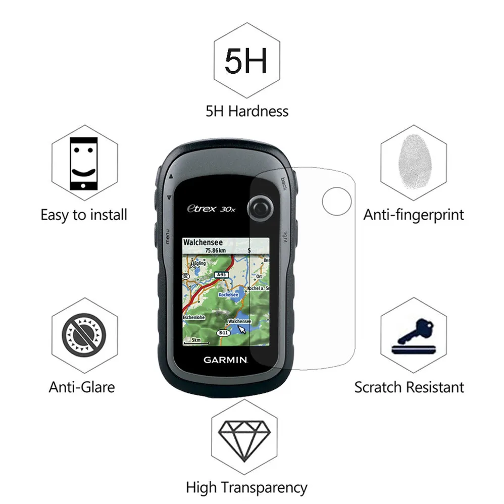 

3Pack For Garmin eTrex 10x 20x 30x Hiking Handheld GPS Navigator Explosion-proof Screen Protector High Clear Anti-shock Film
