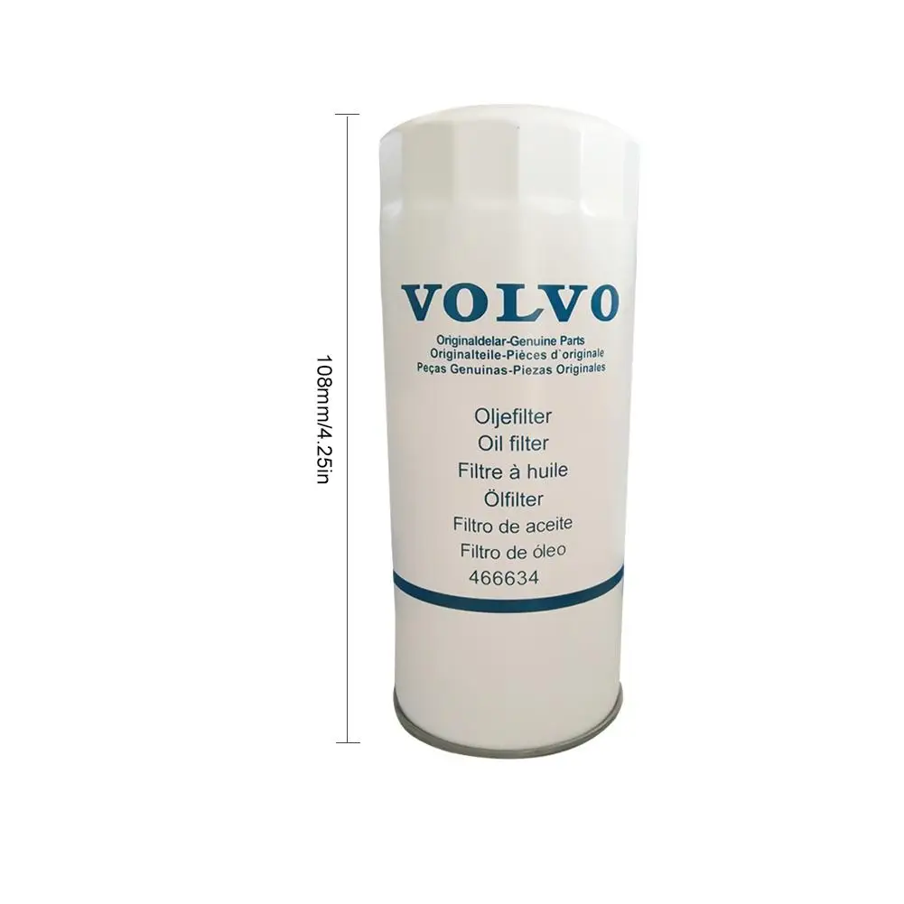 Масляный фильтр для Экскаватора Volvo 466634 Anti-pressure Anti-corrosion Anti-leakage Excavator запчасти частота преобразующий фильтр