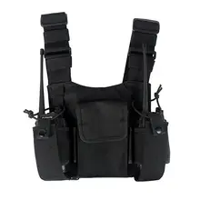 

2022 New Radio Harness Chest Front Pack Pouch Holster Vest Rig Carry Bag for Baofeng UV-5R UV-82 BF-888S TYT Motorola ICOM