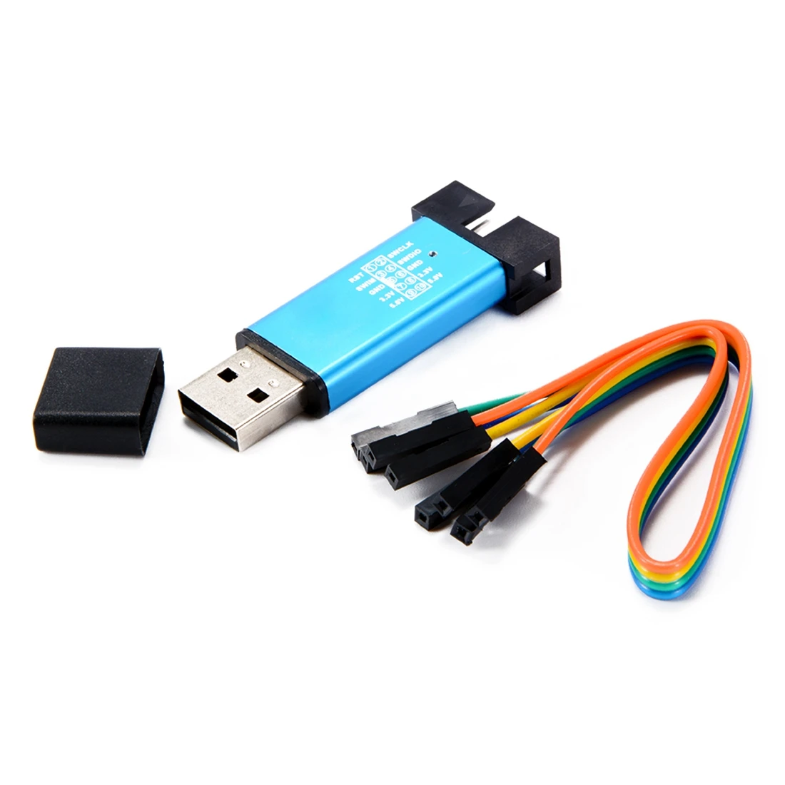 Алюминиевый мини USB Эмулятор загрузчика STM8 STM32 для STLink ST Link V2 случайный