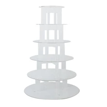 Дисплей Стенд 6-Слои прозрачная акриловая подставка для торта для свадьбы и праздника