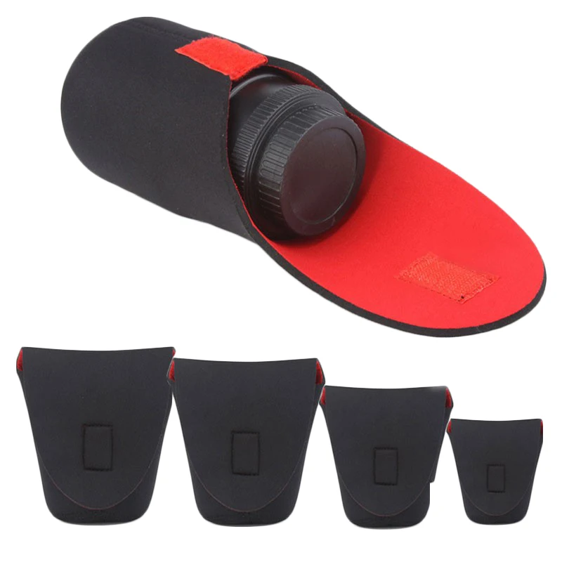 AABB 5Pcs/лот мягкий водонепроницаемый неопреновый чехол для Dslr камеры объектива