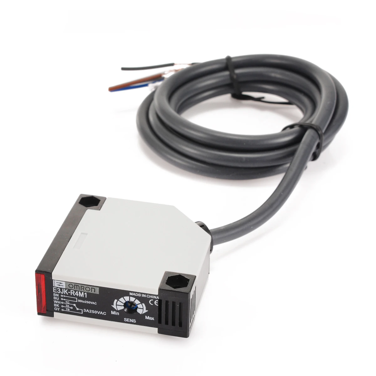 

Specular reflection type Photoelectric Sensor AC 90-250V 3A E3JK-R4M1 Square Reflex Light Barrier Sensor Photoelectric Switch