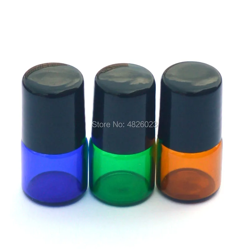 1 шт. мини 1 мл цветной ролик стеклянные бутылки для эфирных масел Духов Многоразового использования рулон бутылки дезодорант содержит