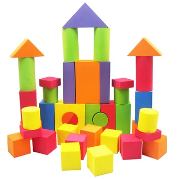 

38PCS EVA Safe Children Building Brick Block Foam Construction Soft Toy Kid Baby Intelligence Exercise Assembled Hot Selling