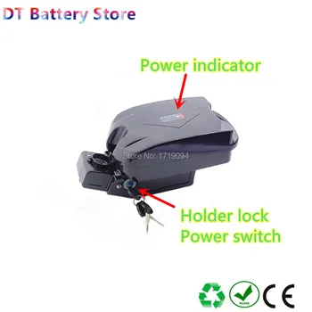 

Free shipping frog under seat lithium ion 52v 10.4ah high power deep cycle ebike e-bike battery pack 500w 750w 1000w battery