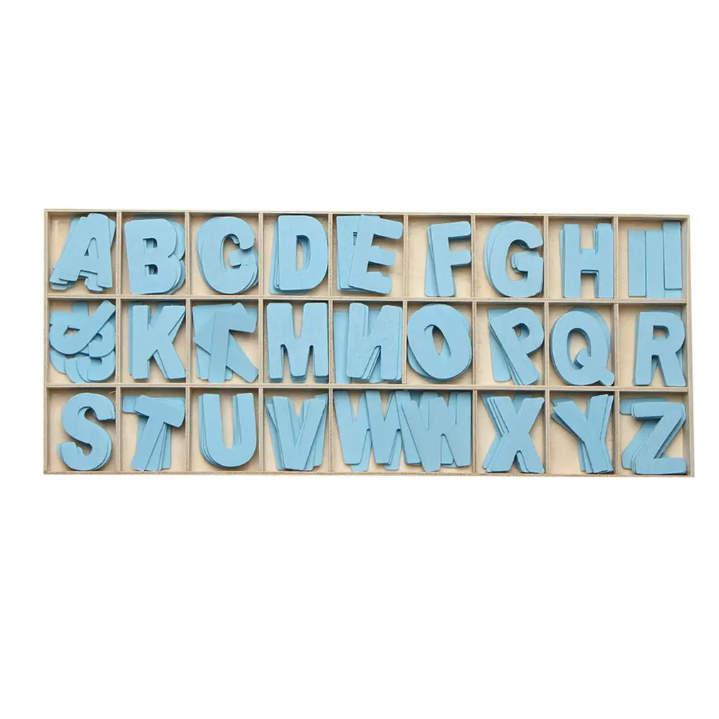 

Color Wood Letters Wooden English Letters Baby Enlightenment School Supplies