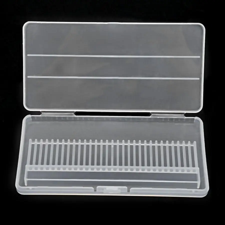 

30 Holes Storage Box Manicure Drill Bits Container Holder Nail Tools Display Storage Case Organizer