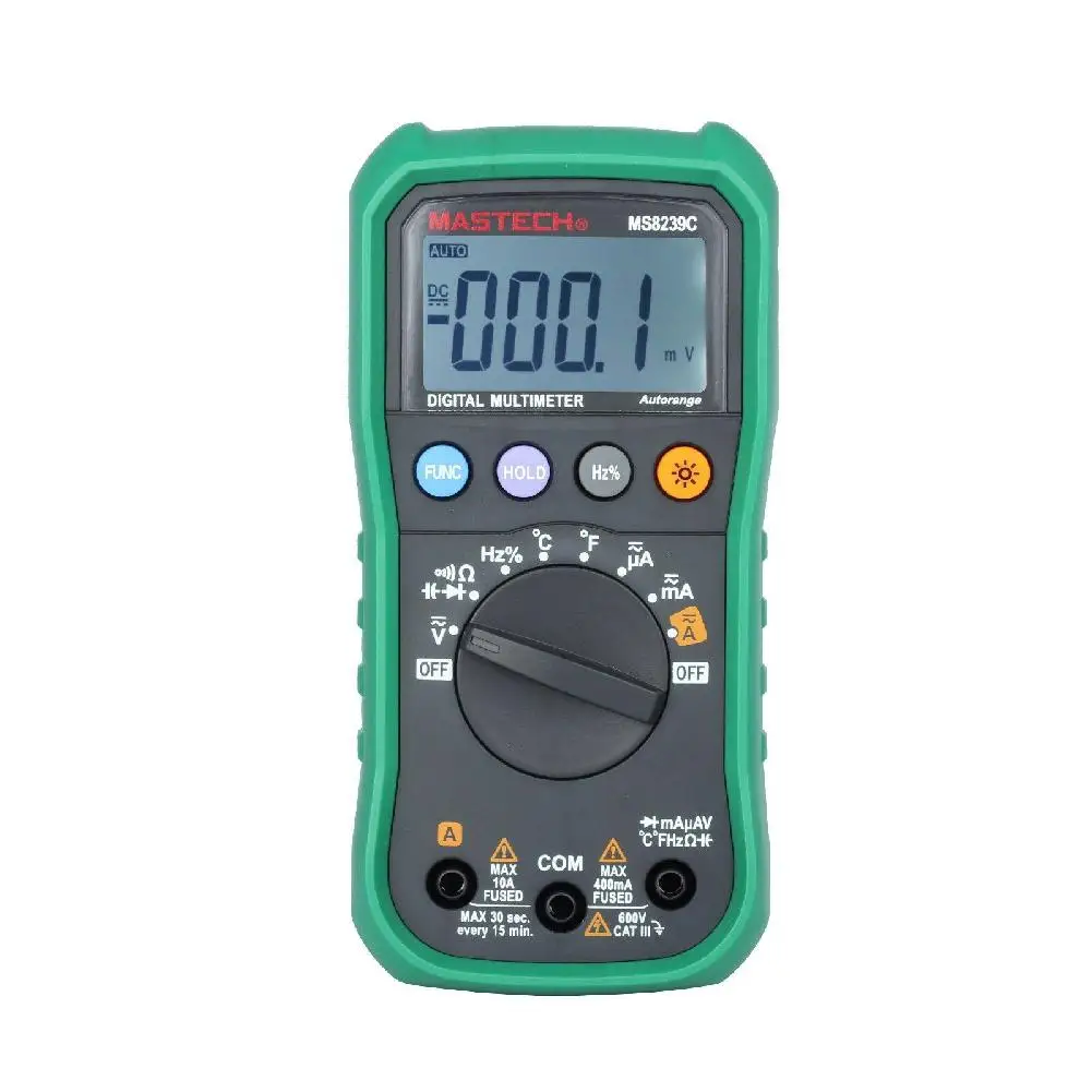Beste Adeeing MS8239C Digitale Auto Range Multimeter AC DC Spanning Stroom Tester