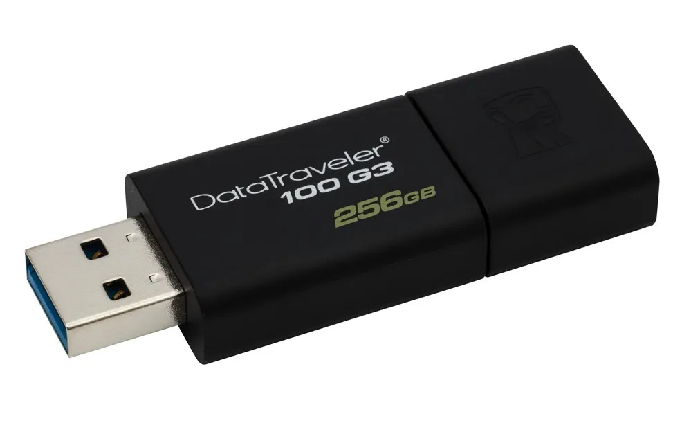 

Kingston Technology Datatraveler 100 G3, 256 Gb, 3.0 (3.1 Gen 1), Usb Type-a Connector, 130 Mb/s, Slide, Black