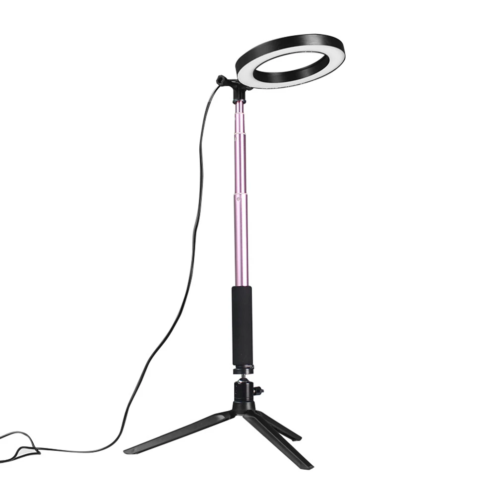 

Selfie Lamp LED Studio Camera Ring Light Photo Phone Video Light Annular Lamp With Tripod Selfie Stick Ring Fill Light For Canon