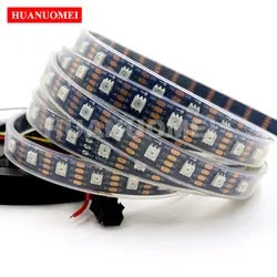 4 M 60 Светодиодный s/m APA102 5050 SMD пиксель rgb Светодиодные ленты Водонепроницаемый IP67 Digital rgb полный цвет гибкие ленты ТВ светодиодный свет DC5V