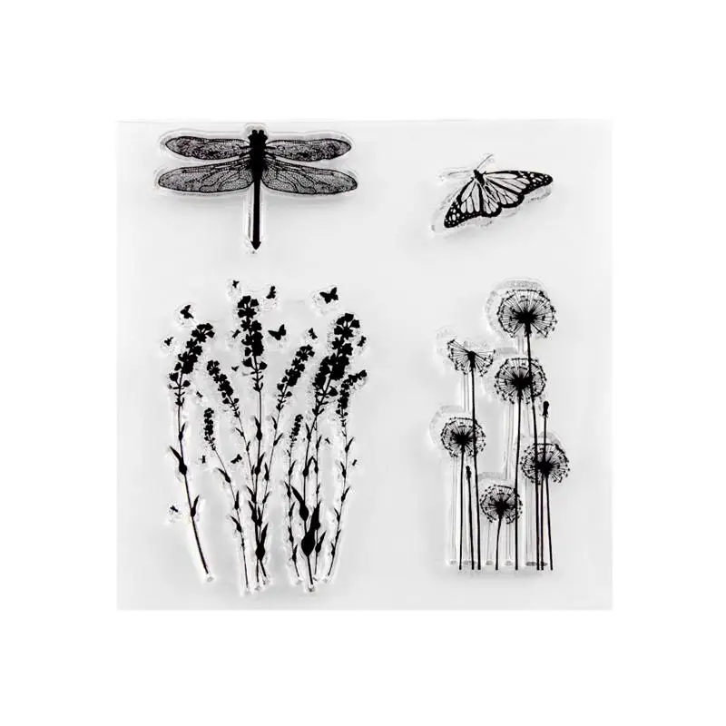 

1 pc Clear Stamp Delicate Reusable Scrapbooking Seals Transparent Stamps Cling Stamp for DIY Craft Diary Photo Album Card Making