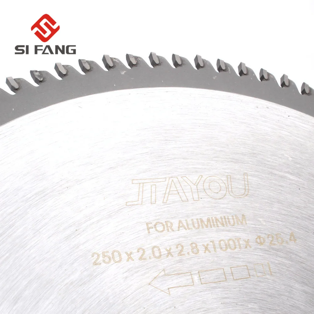 Профессиональное качество 250(10 '') 100T TCT пильный диск для металла Алюминий Медь Режущий диск для дерева алюминиевый режущий диск инструменты