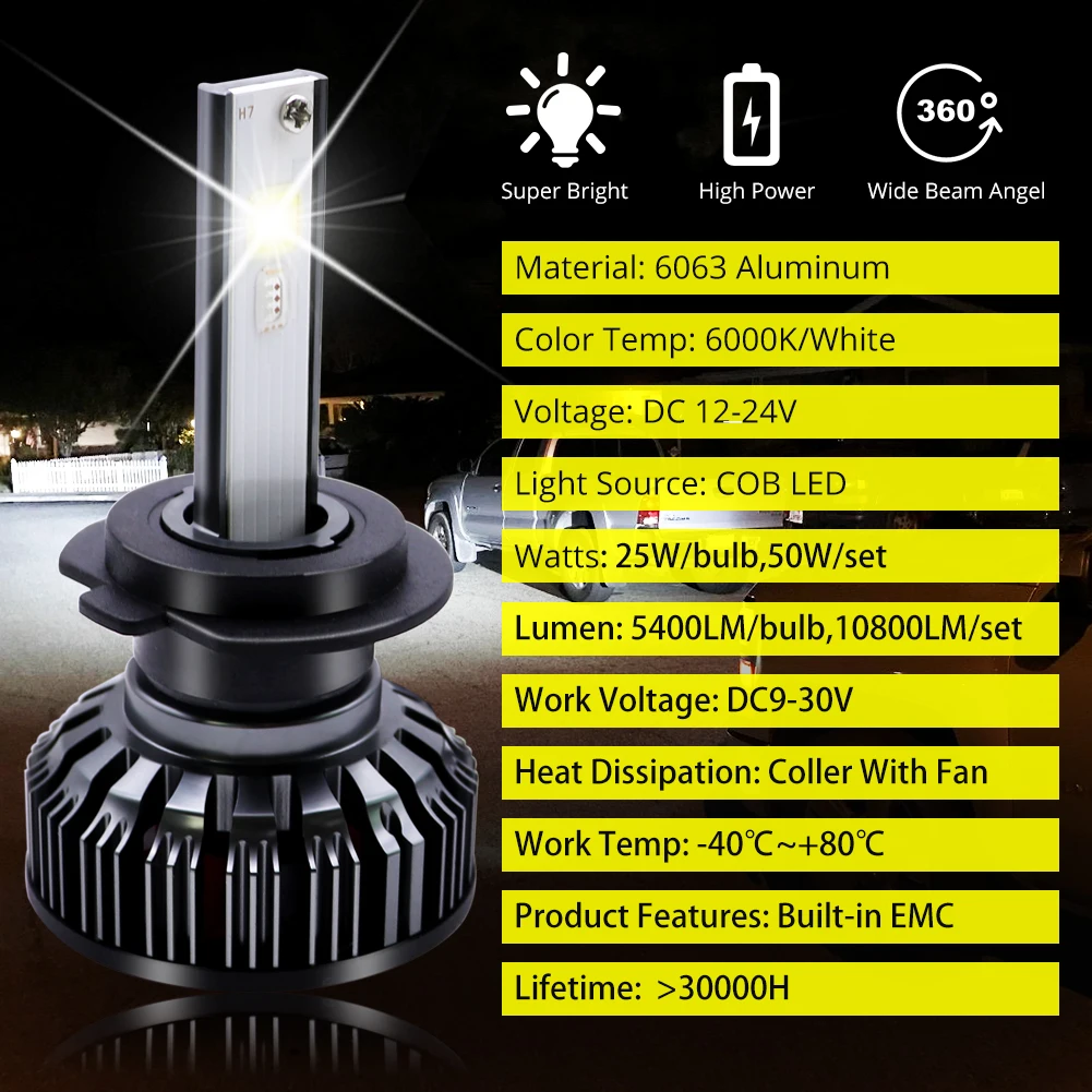 Монолитный блок rgb светодиодов фар H4 H7 светодиодный фар автомобиля лампы H1 H3 H11 H13 880 9005 9006 9012 светодиодный приложение Bluetooth Управление многоцветные 25W