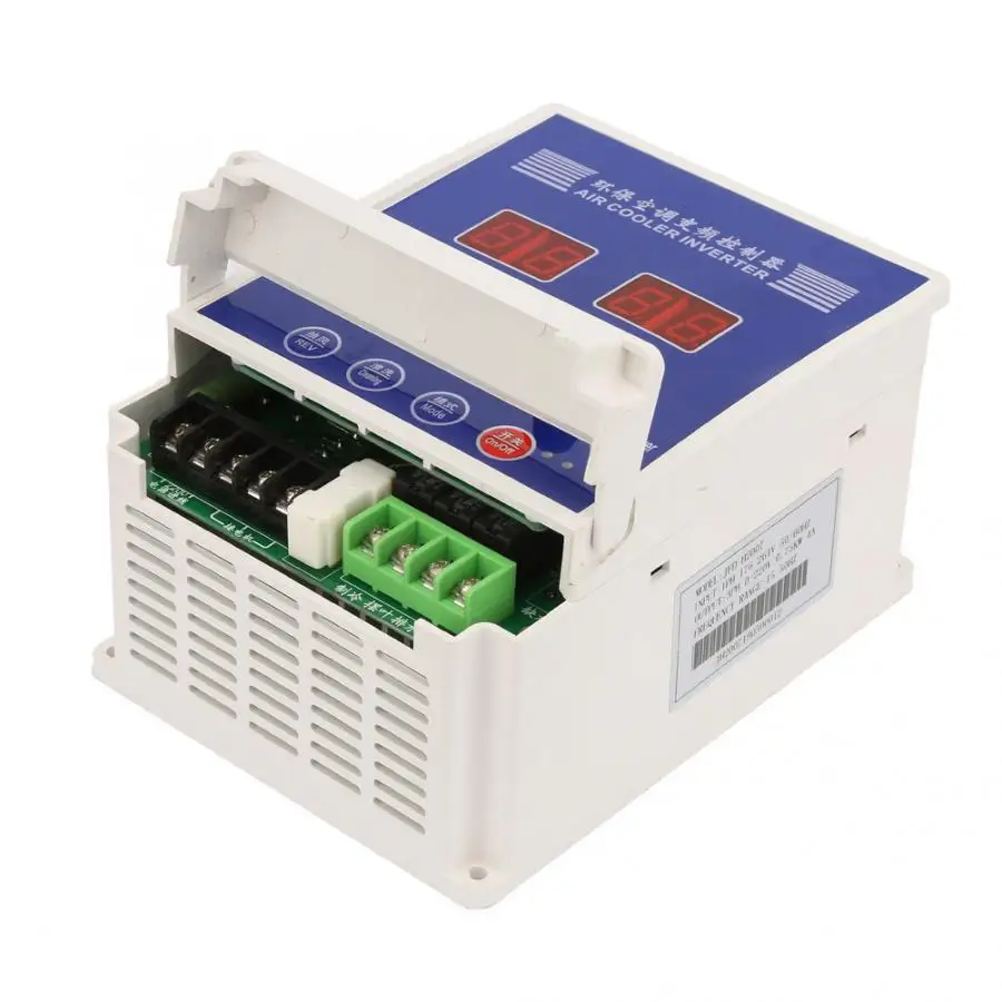 

Adjustable-Frequency Drive AC220V VFD Variable Frequency Drive Motor Speed Controller with Remote Control for Air Cooler
