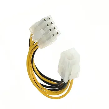 

1000pcs/lot 20cm 8" inch ATX 4 Pin Male to 8 Pin CPU Power Supply Adapter EPS CPU Power Converter ATX Cable 12V