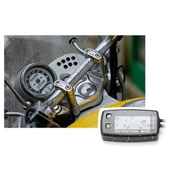 

Original Hour Meter Tachometer LED Digital IP67 Temperature Sensor for Small Engine Boat Motorcycle