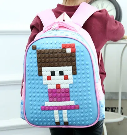 

Children's Puzzle Jigsaw School Bags New Creative Backpack Kindergarten Boys Girls Primary Schoolbag Bag Kids Student Backpack a