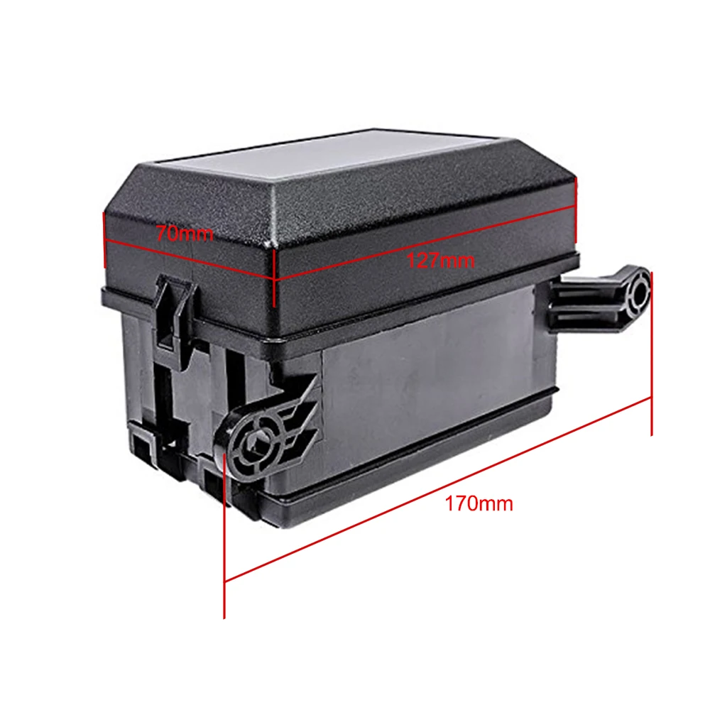 12-Slot 41pcs Metallic Pins Universal 12V Car Marine 6 Way Relay+6 Slot ATO/ATC Blade Fuse Holder Box for Automotive and Marine