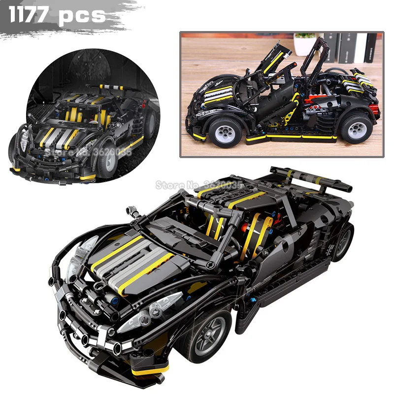 New Technology Series Building Blocks Super Black Sports Car City
Racing Car Suit Model Giving Gifts To Children With Legoinglys Price
$70.78