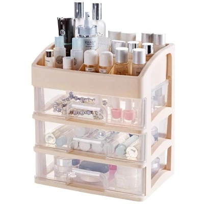 

4 level makeup organizer cosmetics storage box racks dormitory artifact dressing table skin care products storage rack