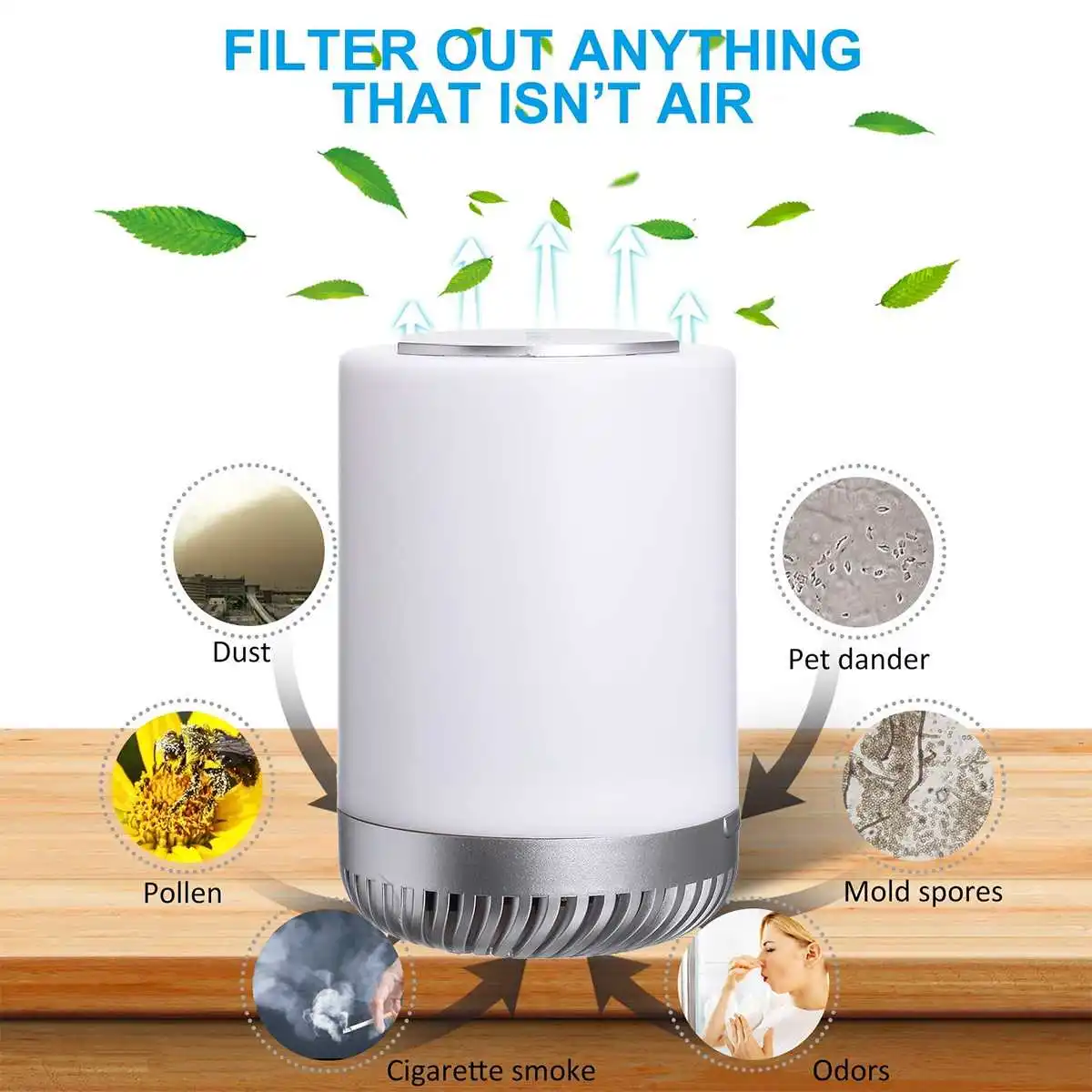 

Activated Carbon Anion Desktop Air Purifier Night Lamp Bedlamp Formaldehyde PM2.5 Filter