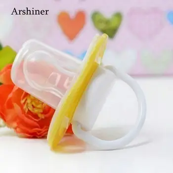 

11g Soft Yellow Pink Baby Unisex Tool Nipples months Feeding Soother Bite Pacifier Flat Gags Blue Soothing Nipples