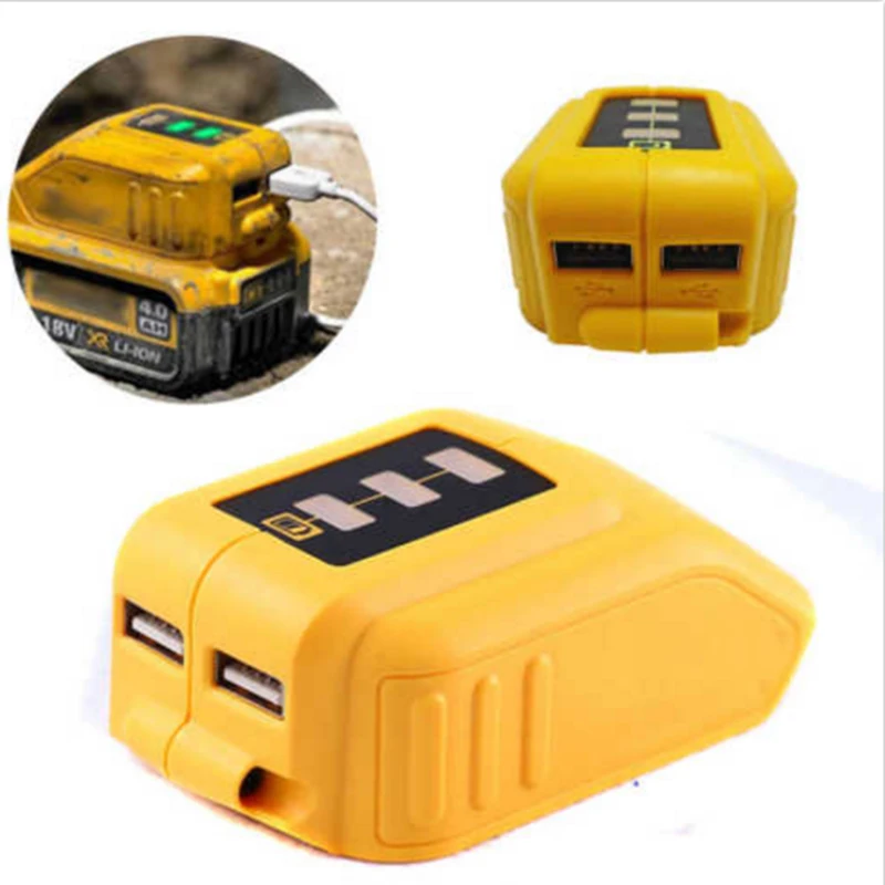 FULL USB конвертер Зарядное устройство для 14 4 V 18V 20V ионно литиевая Батарея DCB090