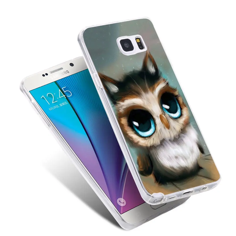 KISSCASE чехол с принтом героями мультфильмов Сова для samsung S5 S6 S7 Edge Plus Note девочек от 5