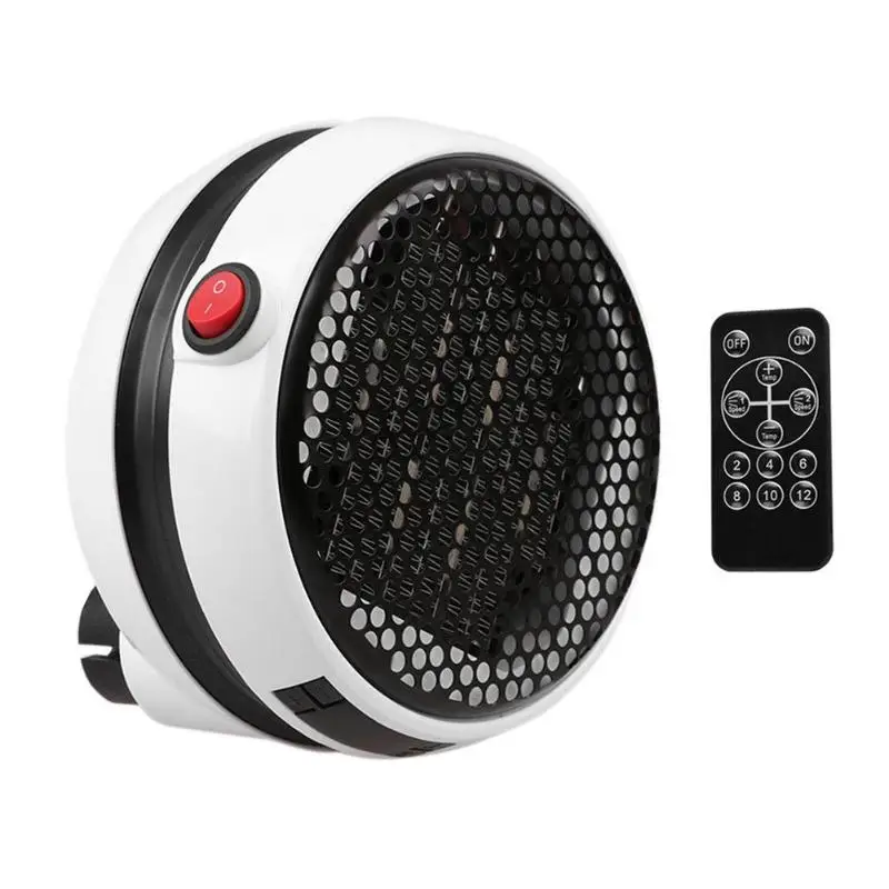 

900W Winter Mini Electric Fan Heater Wall Handy Timing Stove Radiator Desktop Household Heating Warmer Machine US EU Plug
