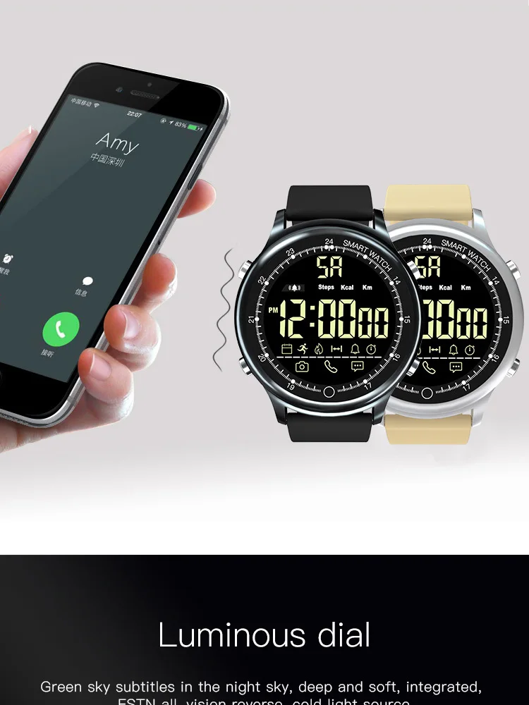 EX28 Sport Smart Watch Waterproof IP68 5ATM Passometer Xwatch Swimming Smartwatch for IOS Android Phone PK EX18 X2 Plus clock