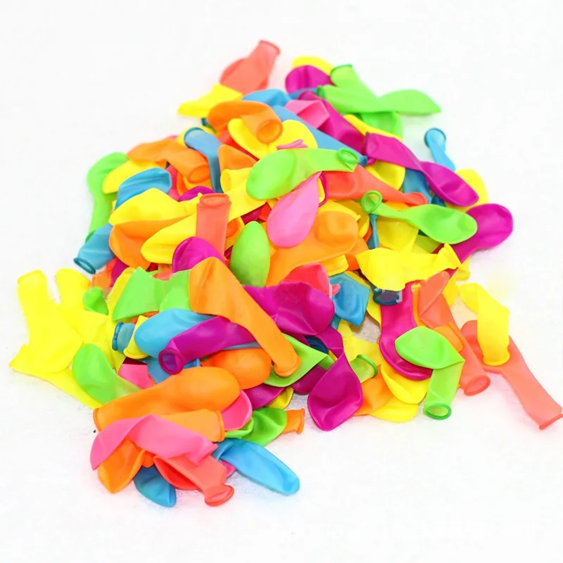

500pcs Ballons Shooting Game Latex Balloon Small Summer Water Bomb Balls Mixed Color Outdoor Party Wedding Decorative Ballons