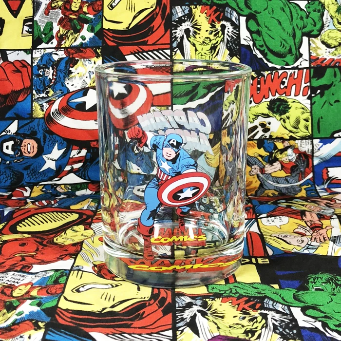 

Creative Marvel Comics Avengers Captain America Wine Beer Glass Water Milk Whiskey Cup Gift Vaso Thule Tazas Para Cafe Verre