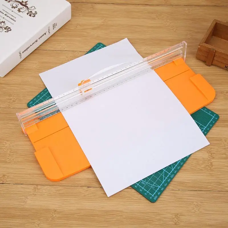 

Portable Plastic A4 Paper Precision Paper Photo Trimmers Cutter for DIY Scrapbooking Photo Trimmer Lightweight Cutting Mat Tools