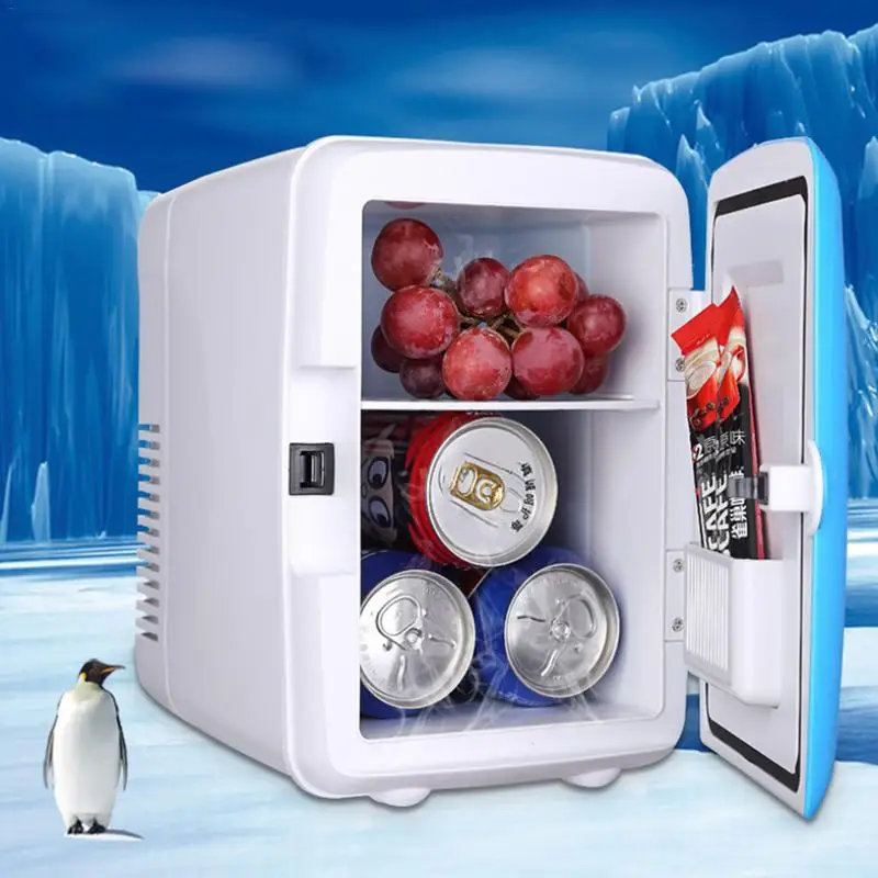 12V Мини Портативный 4L охлаждающимся холодильник с морозильной камерой охладитель дорожная грелка для авто Офис открытый стол для пикника путешествия