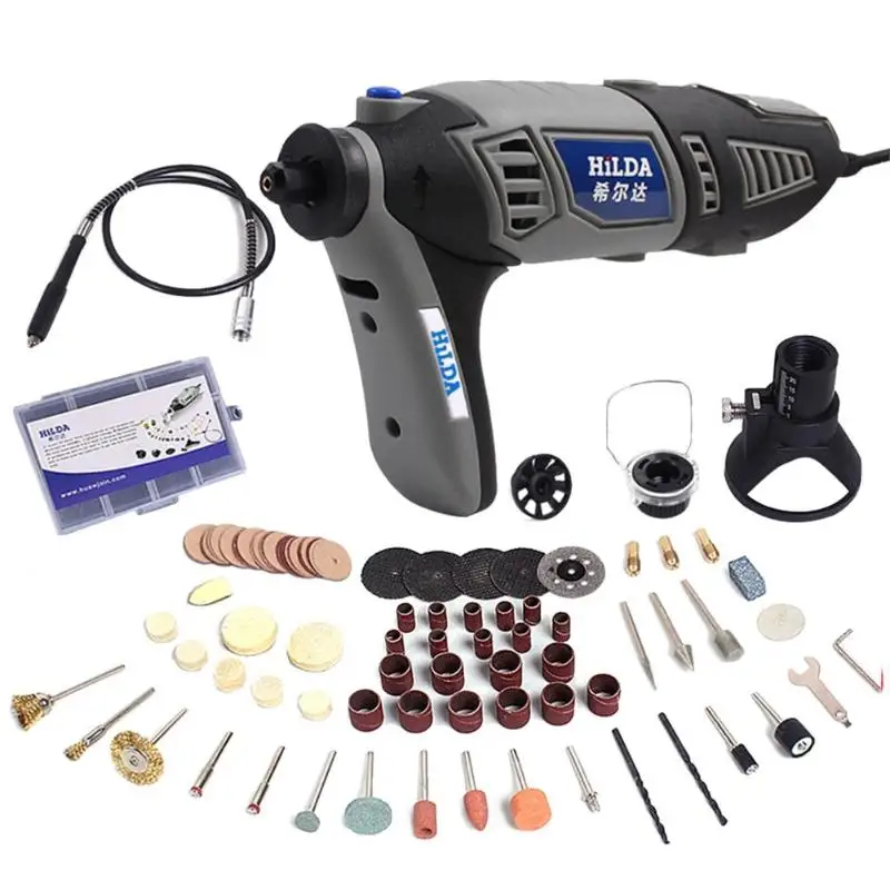 

220-240V Woodworking Electric Grinder Kit Mini Drill Accessories Grinding Polishing Tool EU Plug