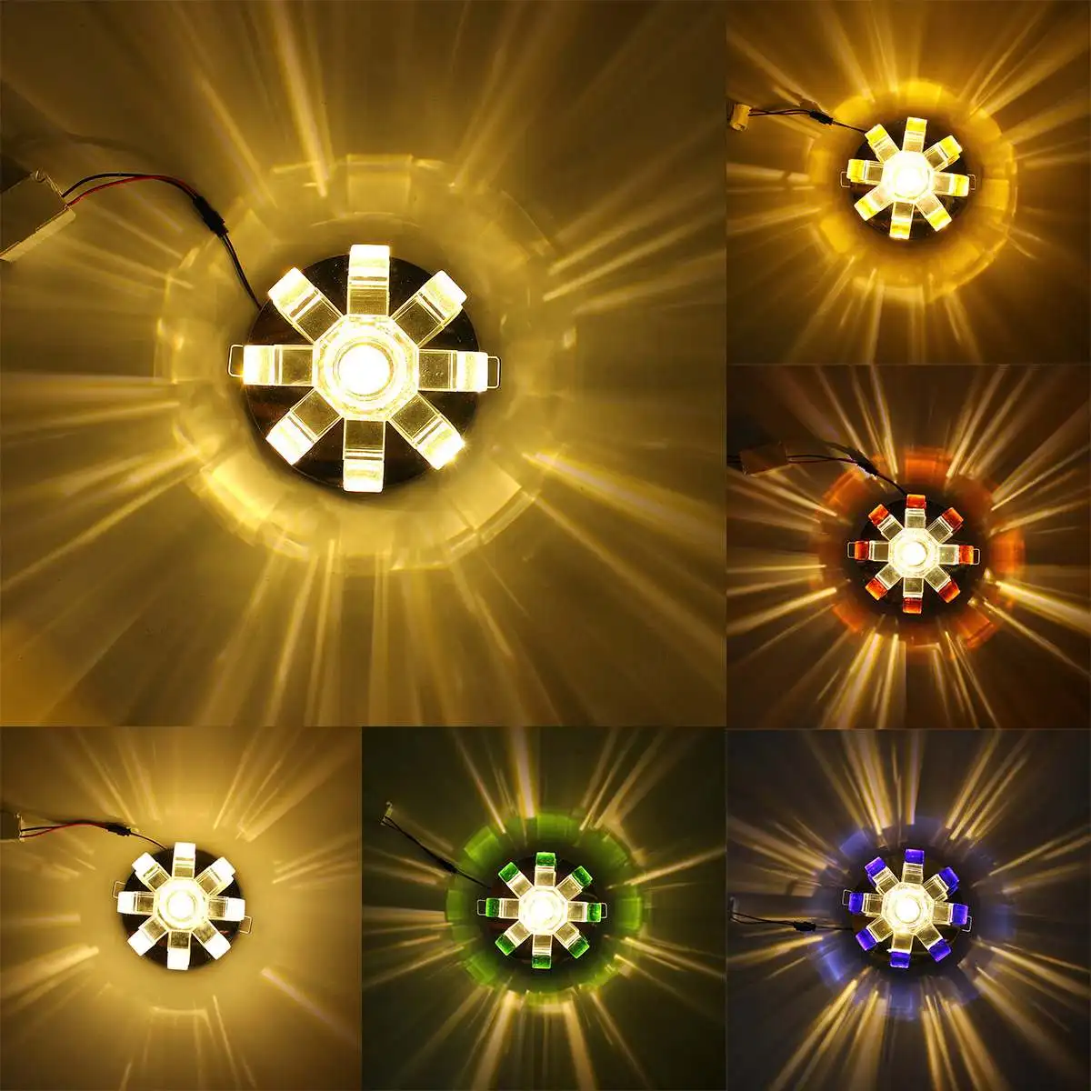 

3W Crystal Pumpkin Shape Flush Mounted LED Ceiling Light Multi-color Lighting Balcony Corridors Night Lamp Gallery Home Decor