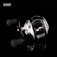 Kingdom, Хит, высокое качество, Рыболовные катушки, приманка, литье, двойная тормозная система, катушка, Максимальное сопротивление 9+ 1BB 6,3: 1, высокоскоростная Рыболовная катушка