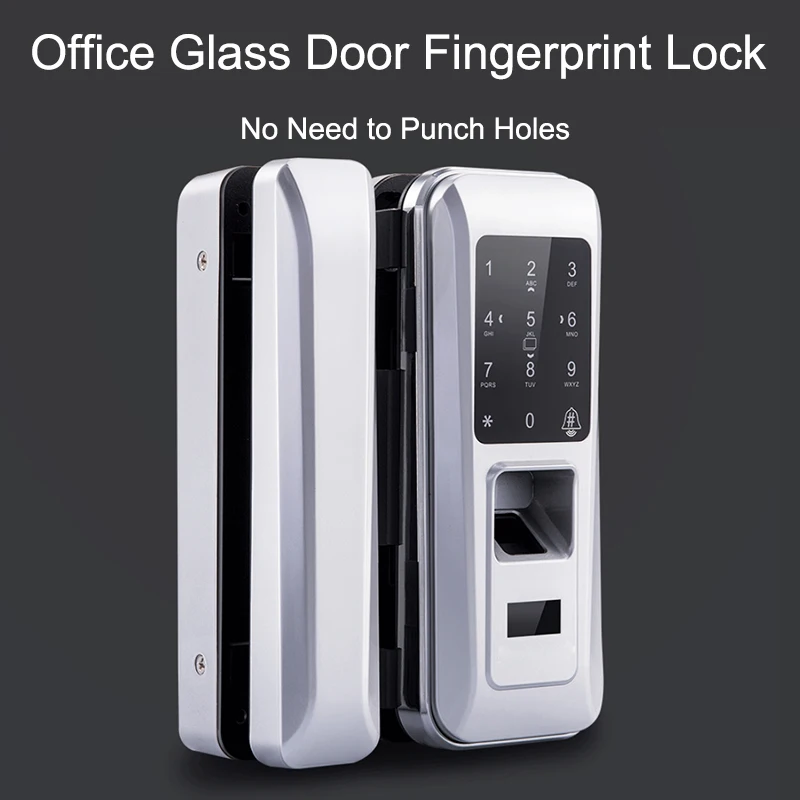 Electronic Digital Door Lock Glass Door Lock Electric With Touch Keypad Smart Card Remote Control Office Home Fingerprint Lock  