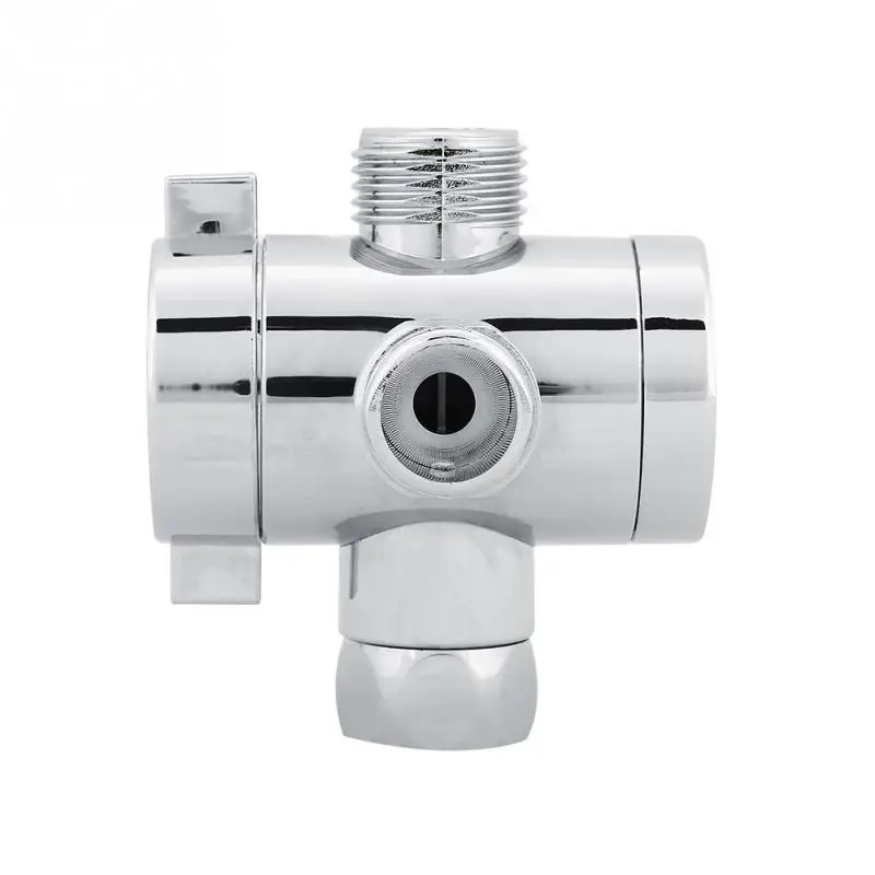 

ABS 3-Way Shower Head Diverter Valve Connector Adapter Home Bathroom Accessory Adjustable Universal Showering Components