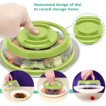 

Pressing Vacuum Sealer Food Cover Kitchen Cooking Sealed Cover Lids For Food Kitchen Gadget Tools Fresh Keeping Food Covers
